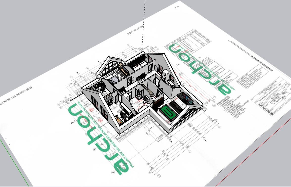 Nowoczesna adaptacja projektu - zobacz dom jeszcze przed budową